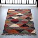 Handcrafted Jute Multicolor Vintage Dhurrie For Living